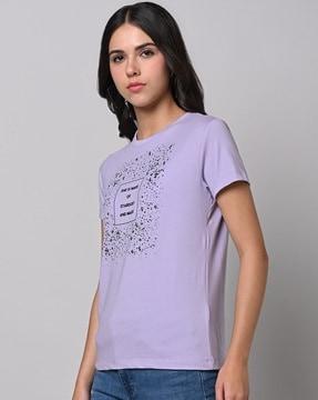 typographic print round-neck t-shirt