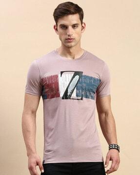 typographic print round-neck t-shirt