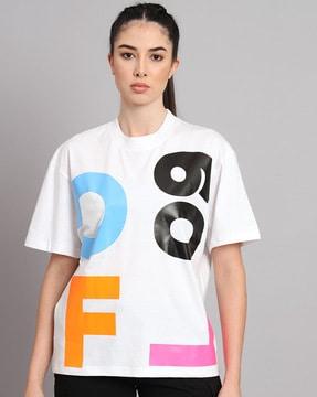 typographic print round-neck t-shirt