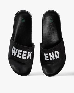 typographic print slides with perforations