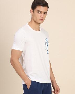 typographic print slim fit t-shirt