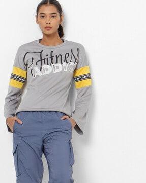 typographic print sweatshirt