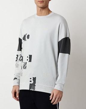 typographic print sweatshirt