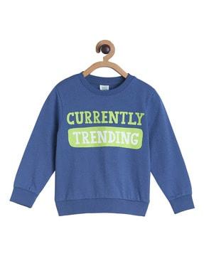 typographic print sweatshirt