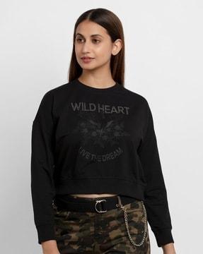 typographic print sweatshirt