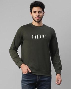 typographic print sweatshirt