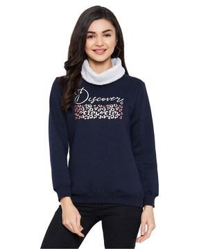 typographic print sweatshirt