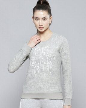 typographic print sweatshirt