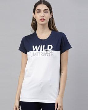 typographic print t-shirt