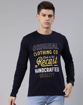 typographic print t-shirt