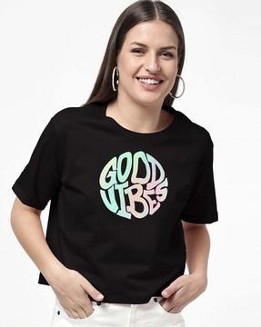 typographic print t-shirt