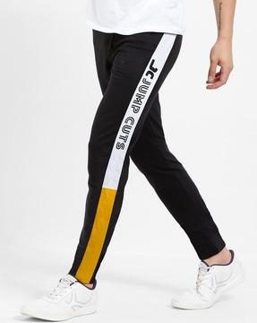 typographic print track pants