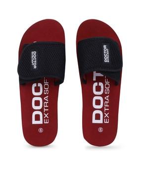 typographic printed regular fit  slides