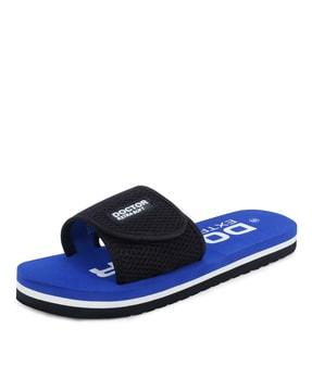 typographic printed slides flipflop