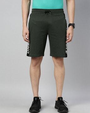 typographic regular fit shorts