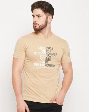 typographic regular fit t-shirt