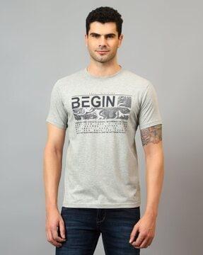 typographic regular fit t-shirt