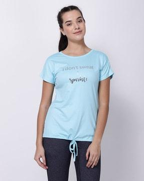 typographic relaxed fit t-shirt