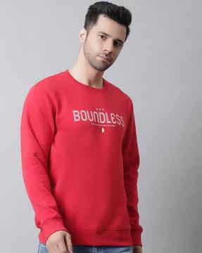 typographic round-neck sweatshirt