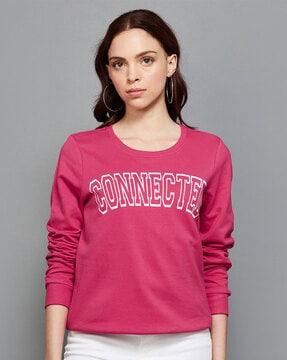 typographic round-neck sweatshirt