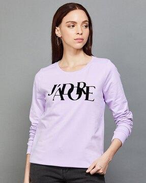 typographic round-neck sweatshirt