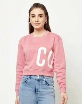 typographic round-neck sweatshirt