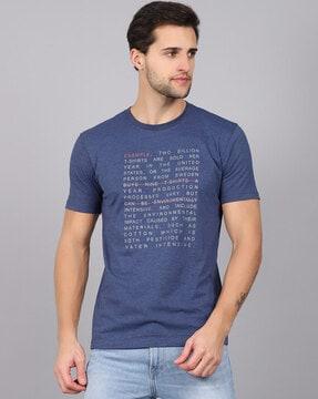 typographic round neck t-shirt