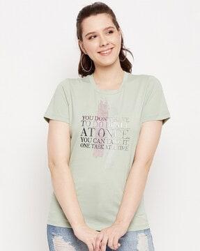 typographic round-neckt-shirt