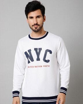 typographic sweatshirt