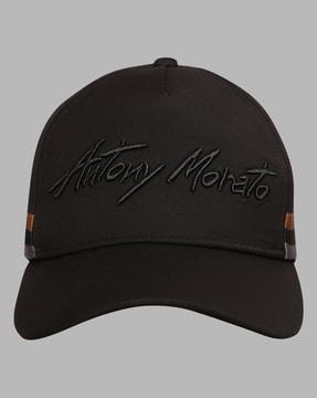 typography print baseball cap