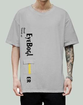 typography print crew-neck t-shirt