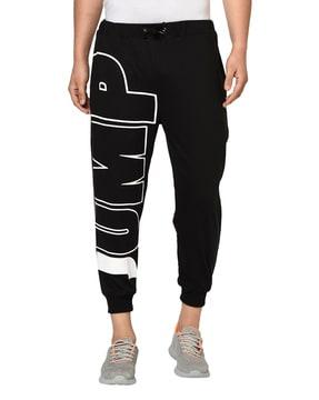 typography print joggers