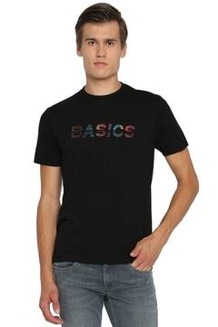 typography print slim fit t-shirt