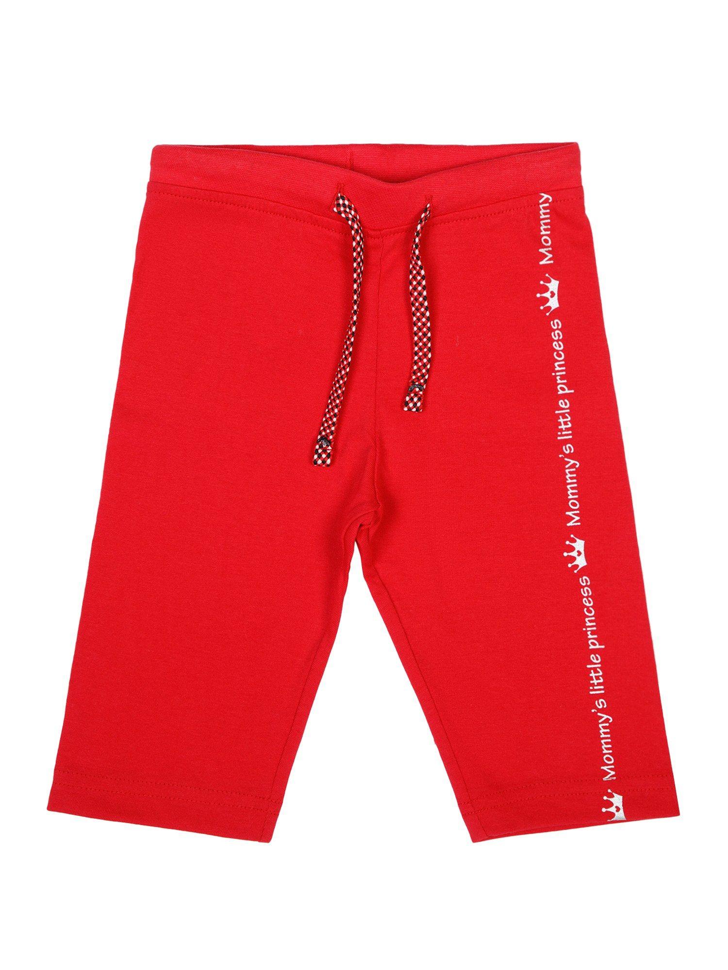 typography printed capri-red