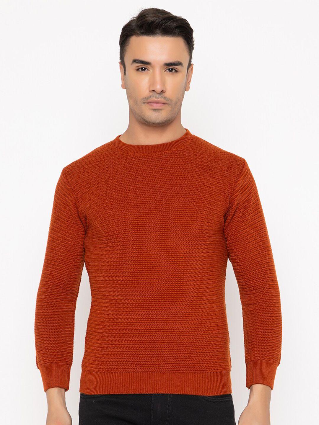 tysort cable knit self design wool pullover sweater