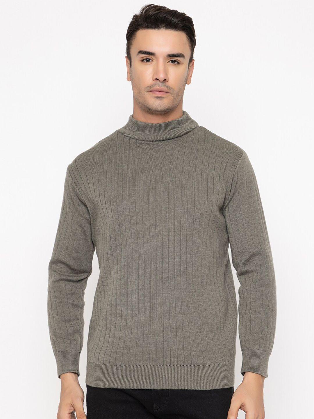 tysort ribbed turtle neck wool pullover sweater