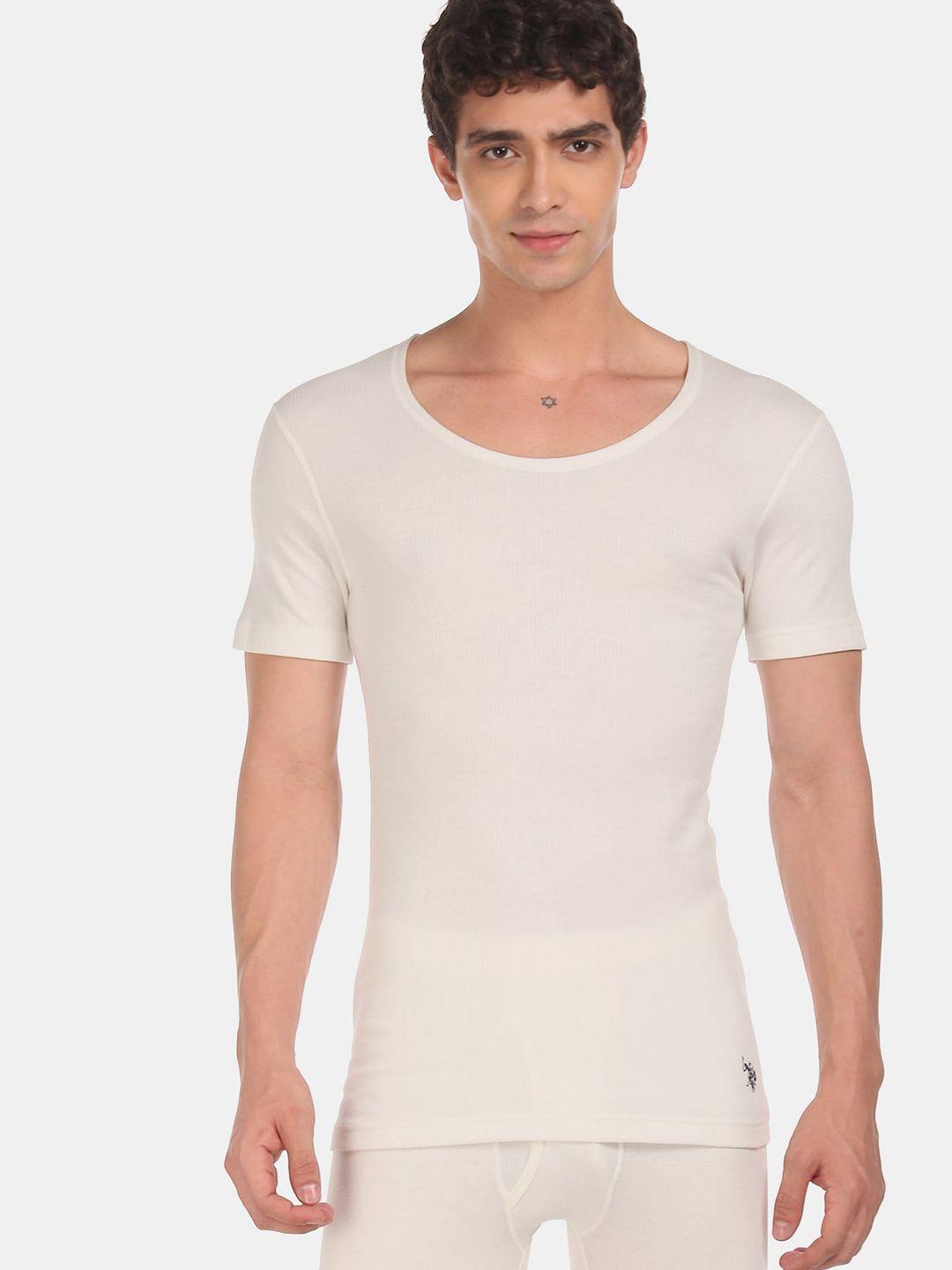 u-s-polo-assn-men-white-ribbed-cotton-knitted-thermal-t-shirt