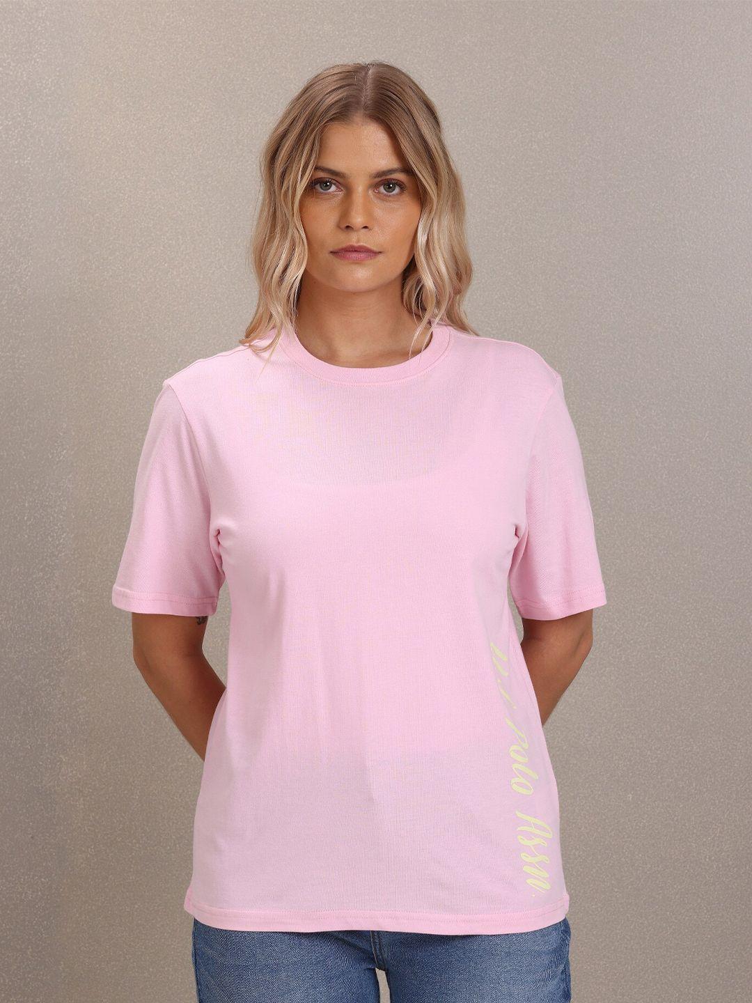 u s polo assn women pink t-shirt