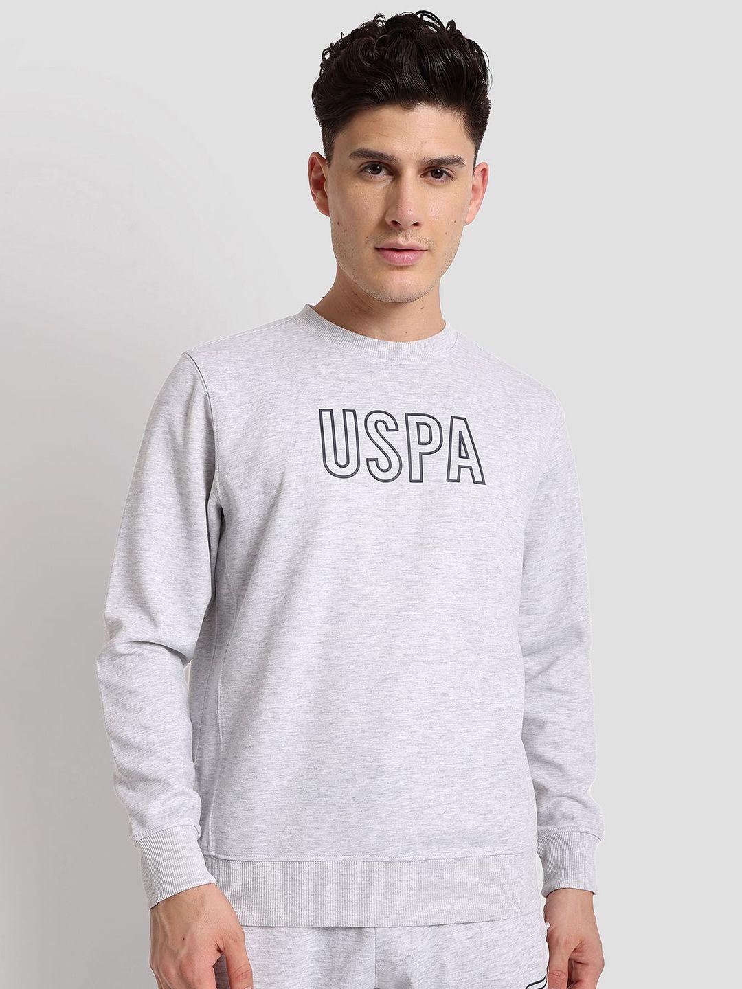 u s polo assn men printed round neck sweatshirt