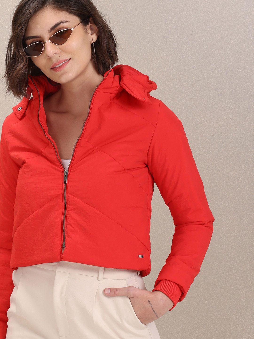 u s polo assn women red padded jacket