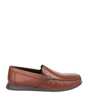 u sile 2 fit men leather light brown moccasins