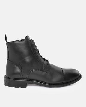 u walk pleasure leather ankle-length boots