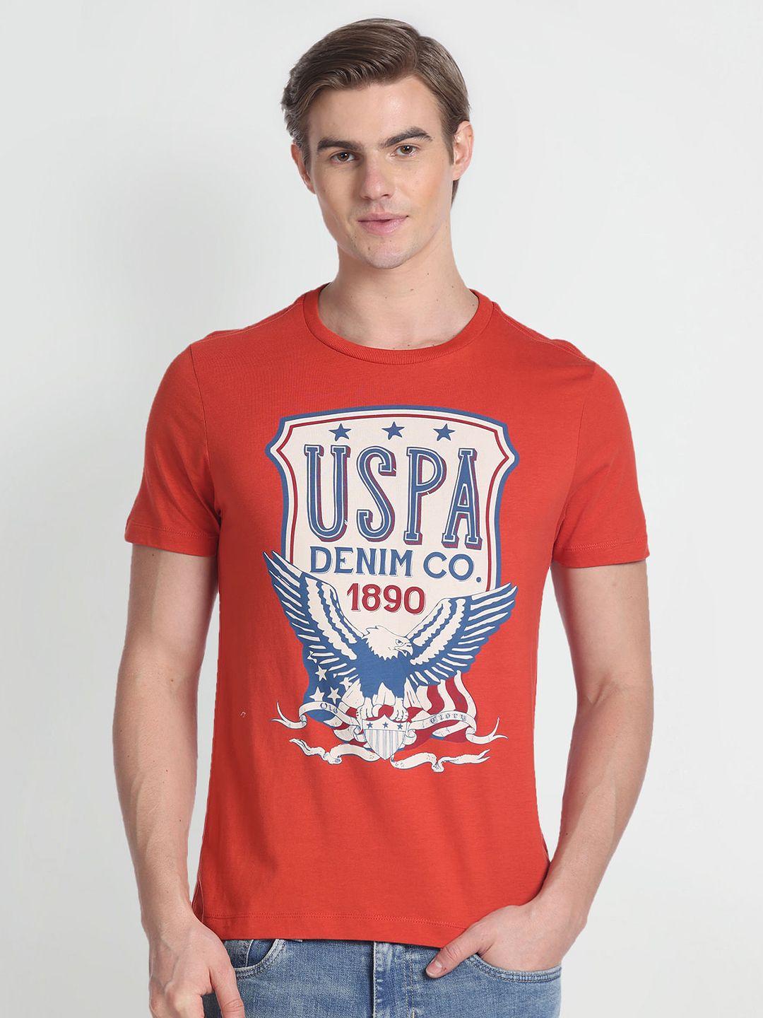 u.s. polo assn. denim co. brand logo printed slim fit t-shirt