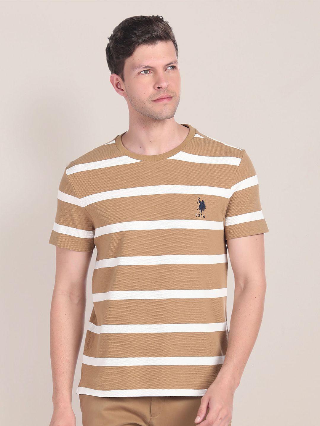 u.s. polo assn. horizontal striped casual t-shirt