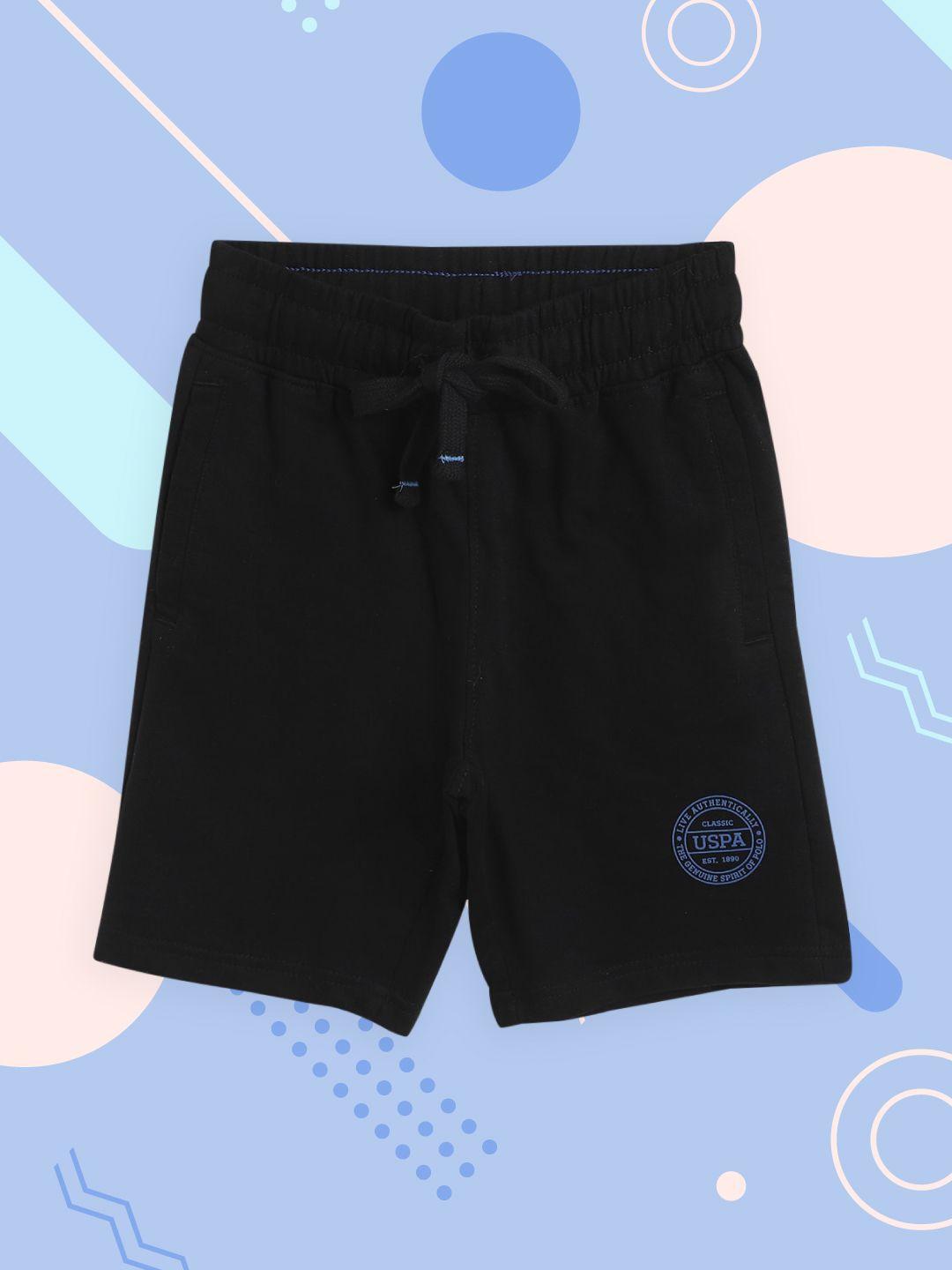 u.s.-polo-assn.-kids-boys-black-cotton-solid-lounge-shorts