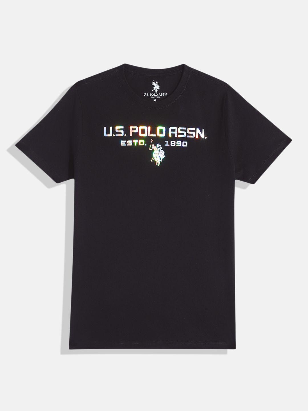 u.s. polo assn. kids boys brand logo printed t-shirt