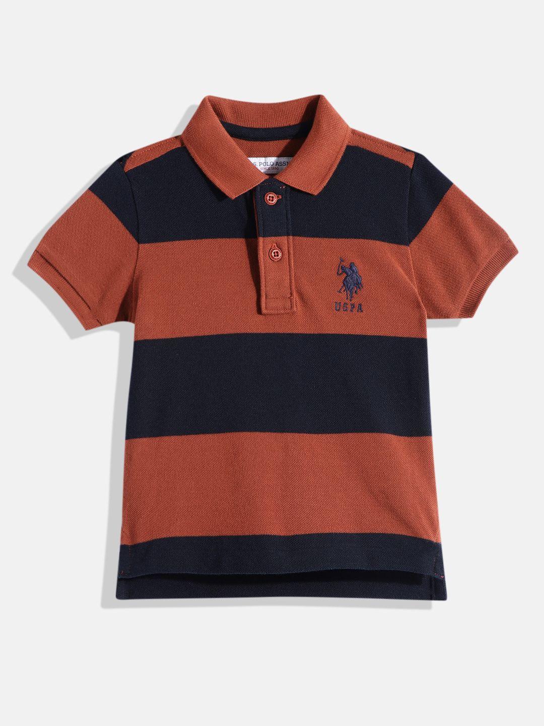 u.s.-polo-assn.-kids-boys-colourblocked-pure-cotton-polo-collar-t-shirt