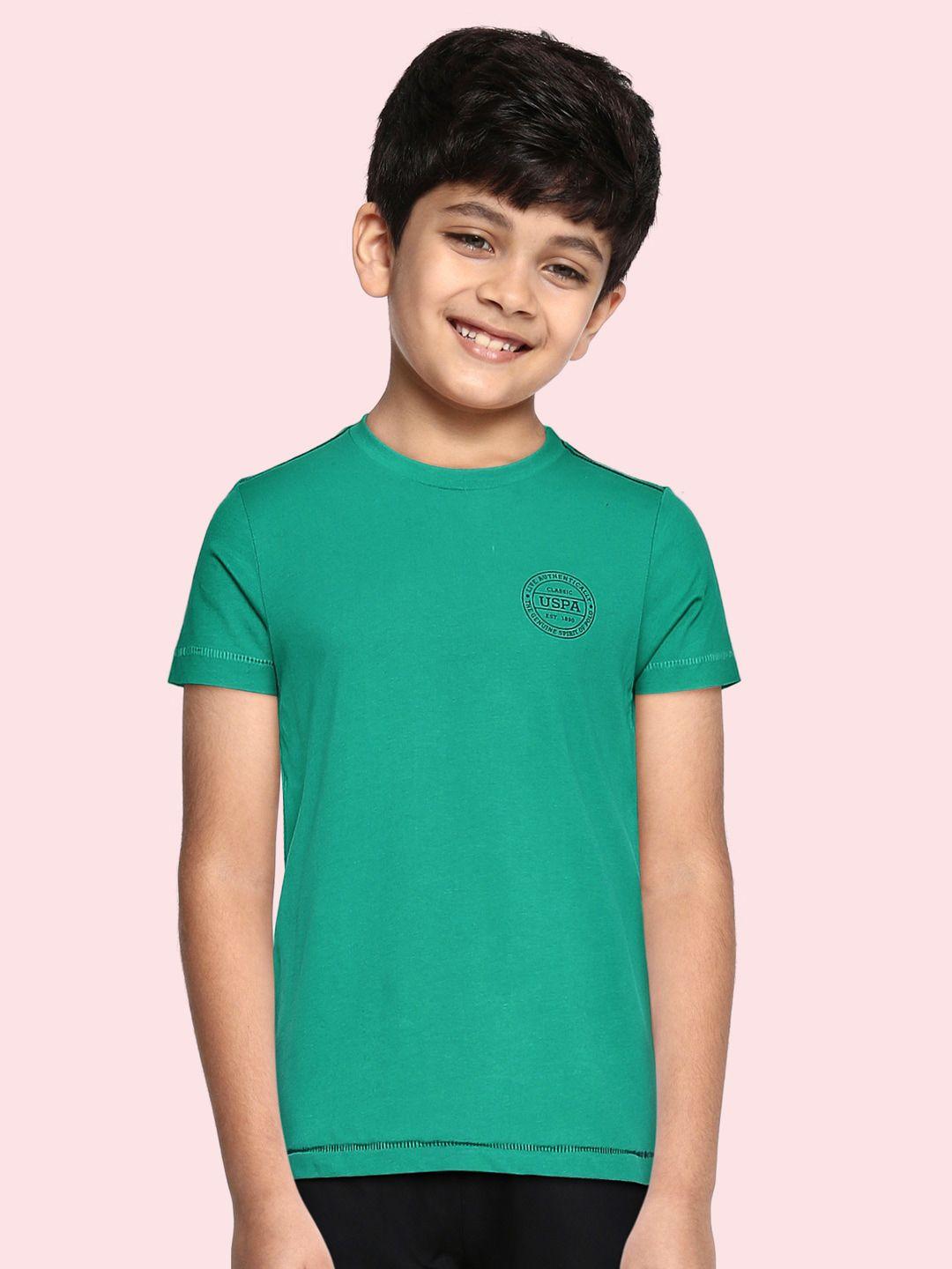 u.s.-polo-assn.-kids-boys-sea-green-solid-pure-cotton-lounge-t-shirt