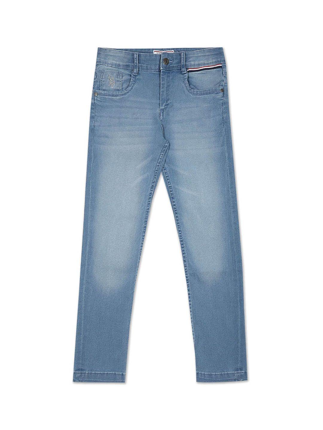 u.s. polo assn. kids boys skinny fit light fade stretchable jeans