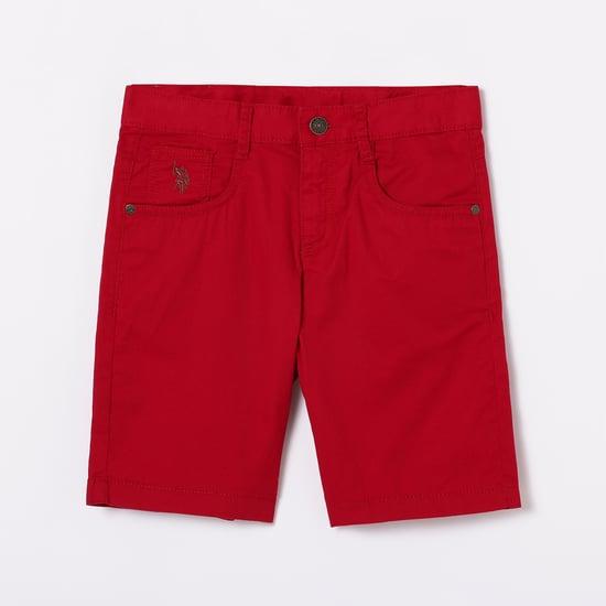 u.s. polo assn. kids boys solid flat front shorts